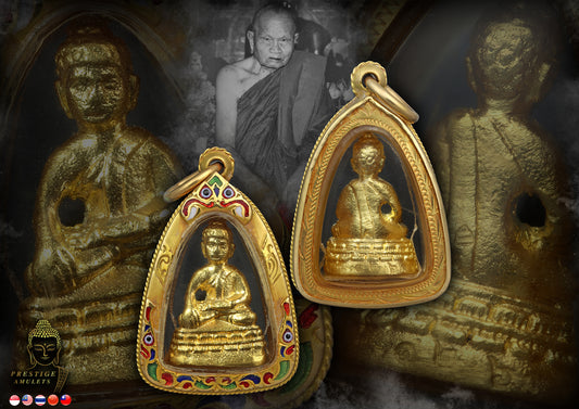 LP Tim Wat Phra Khao BE 2540 Pure gold Phra Chaiwat