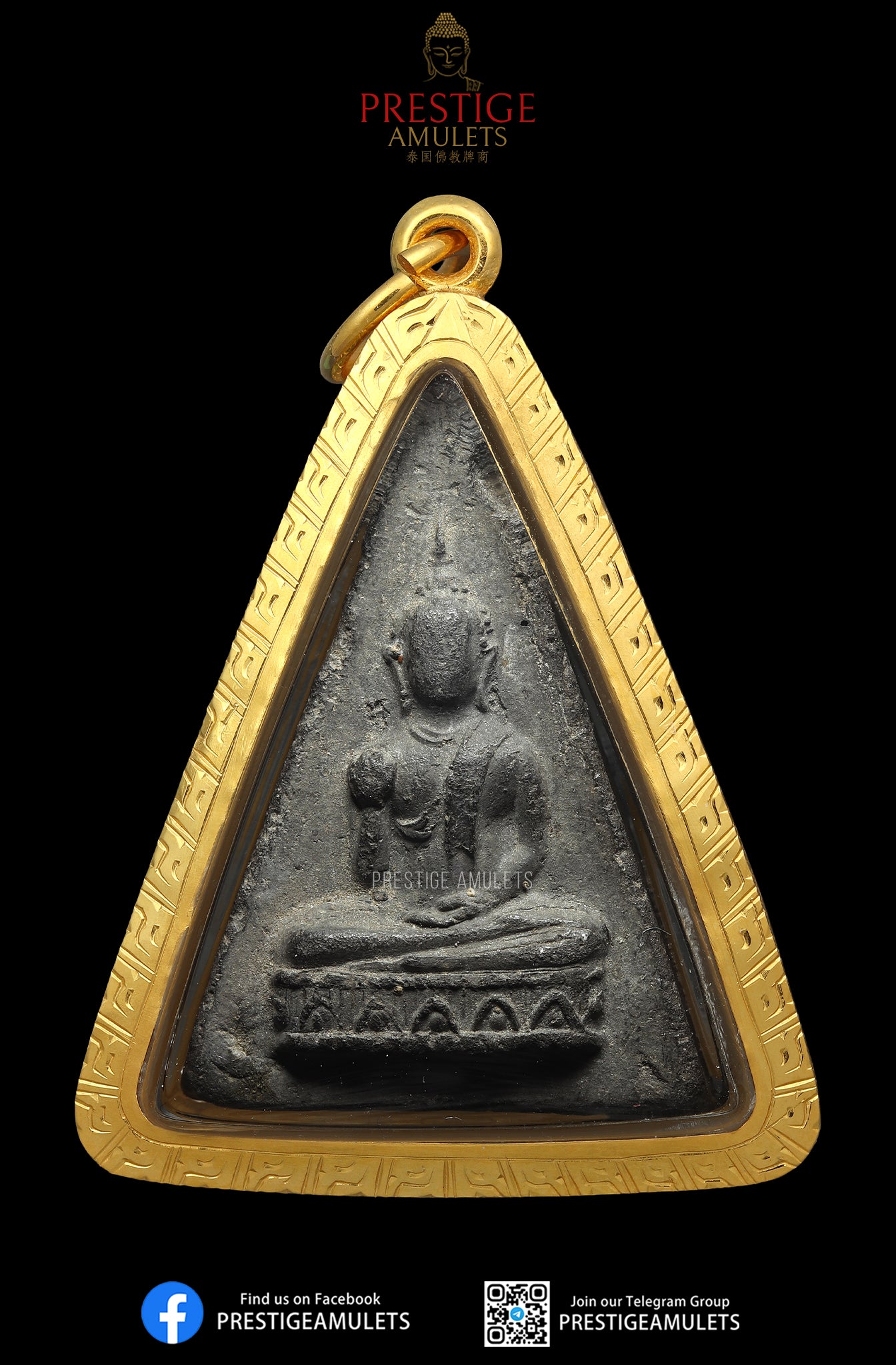 Archan Chum Chaikiri BE2497 Rare Phra Phutta Kwak w Hand yant