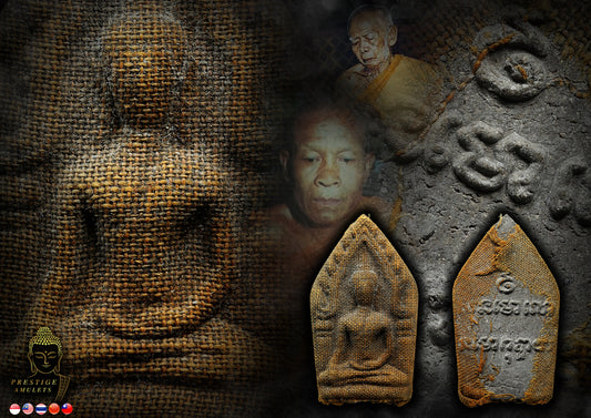 LP Chu Samnak Hin Lek Fai BE2528 Khun Paen Kuo Pho Ultra Rare 16 pieces made