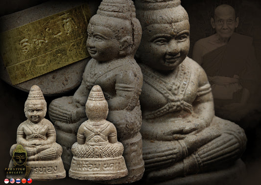 LP Phoon Wat Phailom BE2541 Kumanthong Sombat Double Gold Takrut (rare)