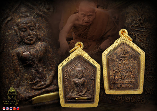 LP Tim Wat Phra Khao BE2541 Khun Paen Roon 2 Pim Lek Gold Tarkut