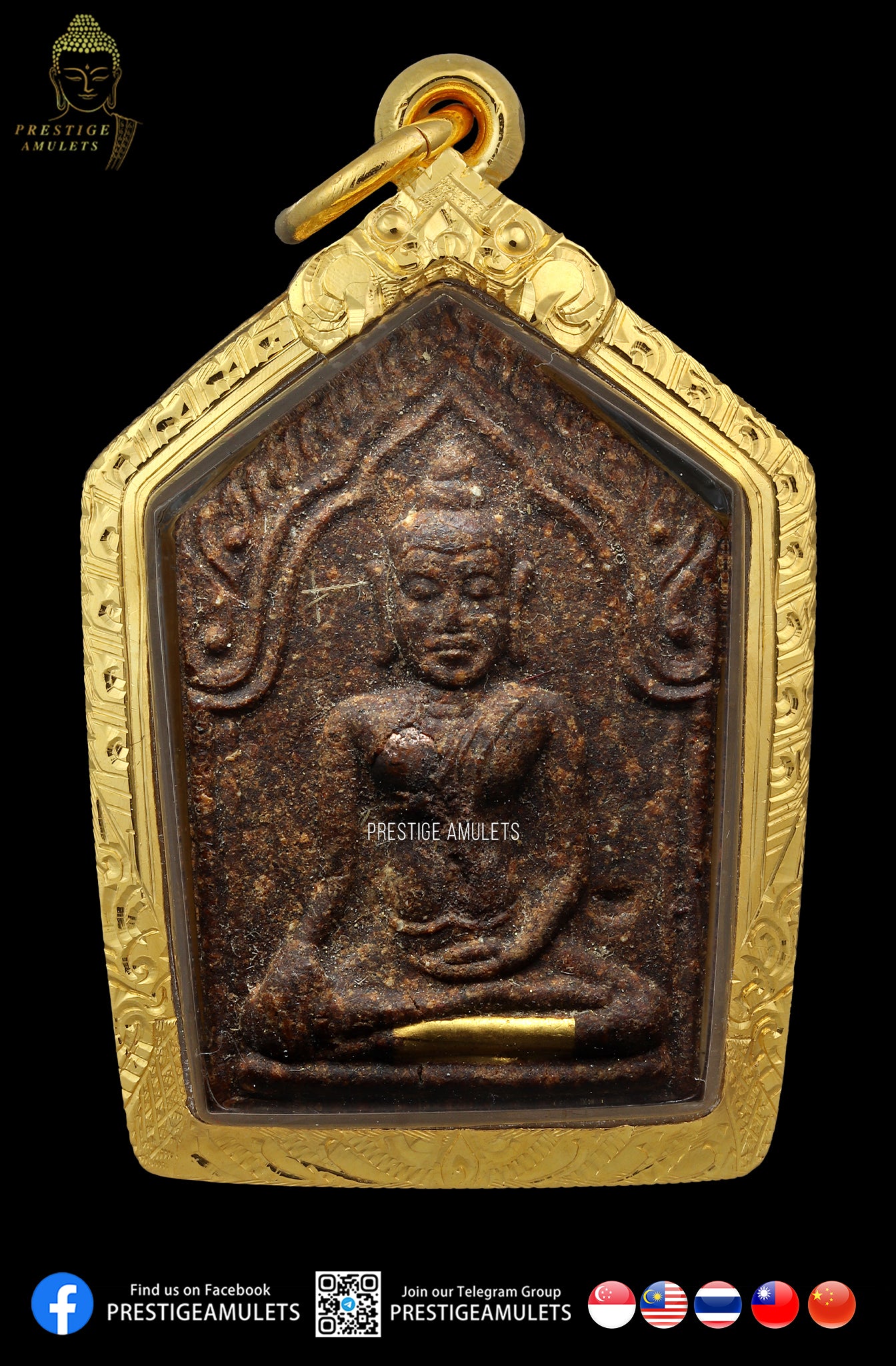 LP Tim Wat Phra Khao BE2541 Khun Paen Roon 2 Pim Lek Gold Tarkut