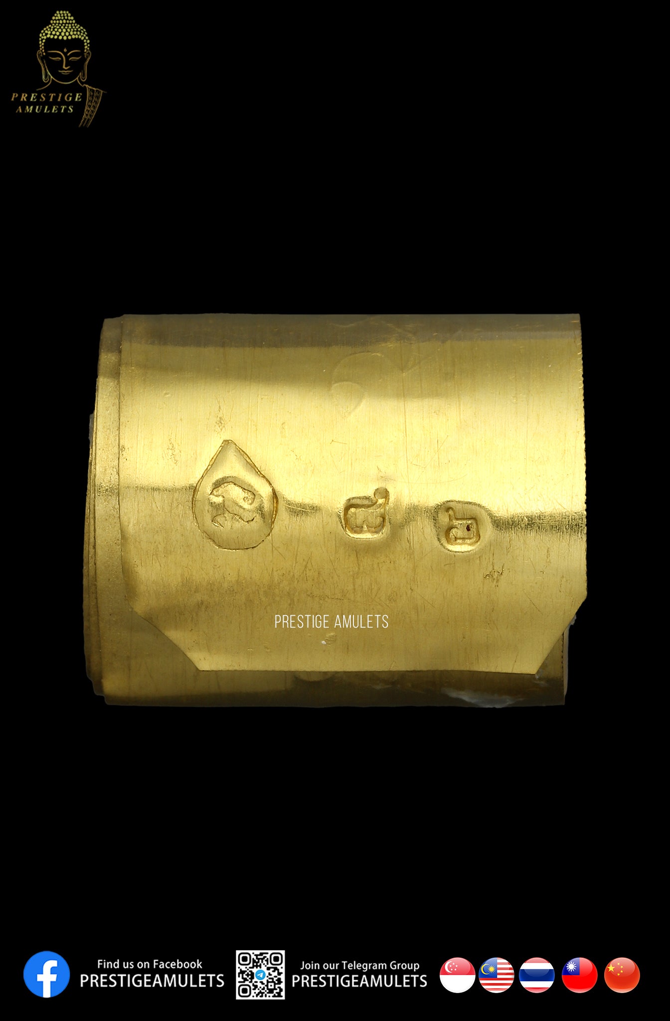 LP Tim Wat Phra Khao BE 2551 Pure Gold Tarkut loop om Roon Metta Khakhai