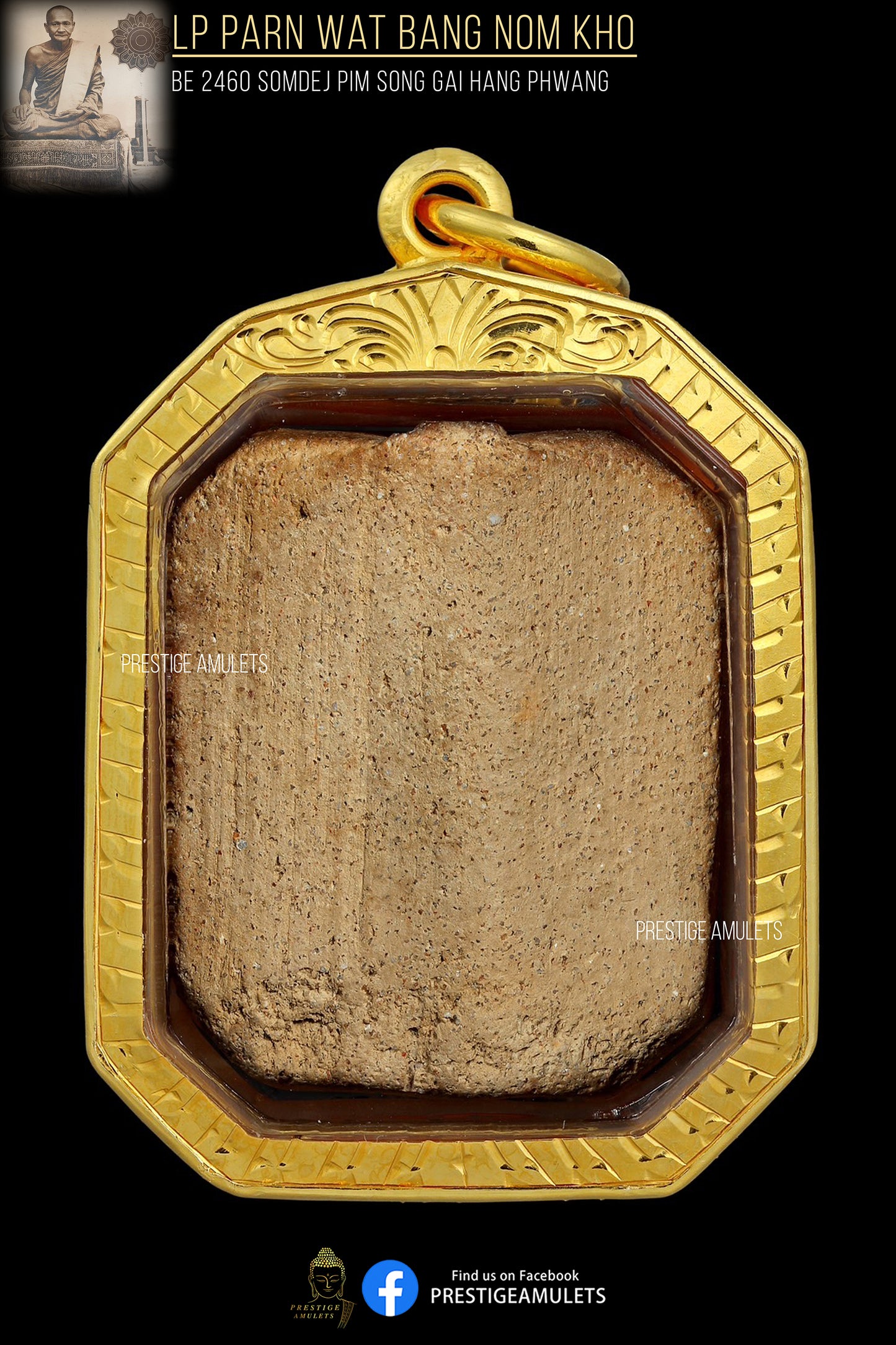 LP Parn Wat Bang Nom Kho BE2460 Somdej Pim Song Gai Hang Phwang