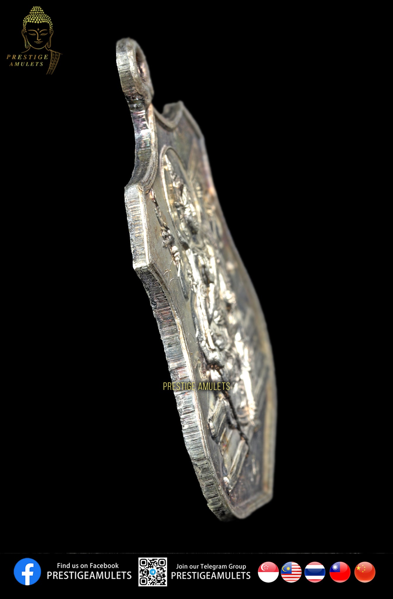 LP Tim Wat Phra Khao BE2538 Pure Silver Phra Phrom