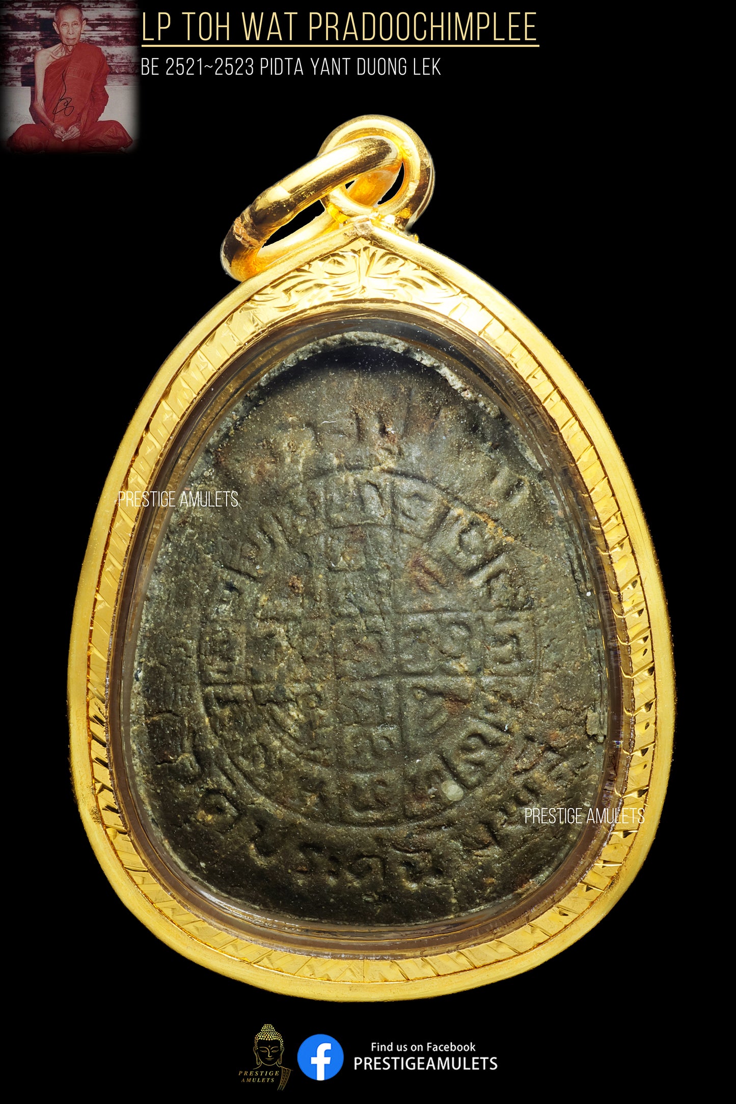 LP Toh Wat Pradoochimplee BE 2521~2523 Pidta Yant Duong Lek