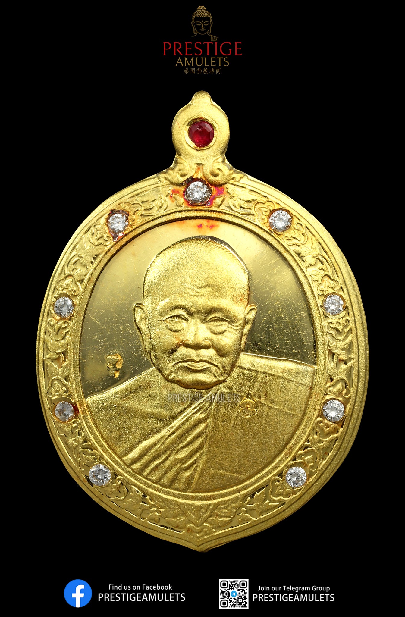 LP Tim Wat Phra Khao BE2542 Rian Choufa Pure Gold Pim Lek