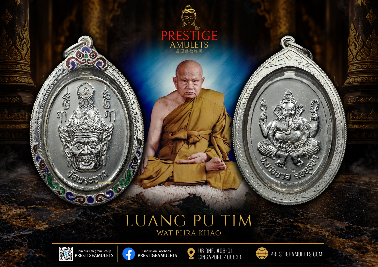 LP Tim Wat Phra Khao BE2548 Rian Wai Kru Lersi Lang Pikanet (Silver)