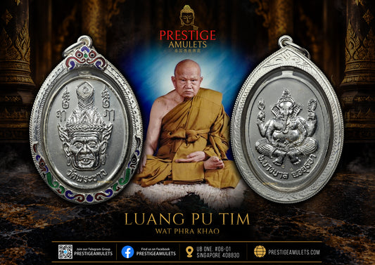 LP Tim Wat Phra Khao BE2548 Rian Wai Kru Lersi Lang Pikanet (Silver)