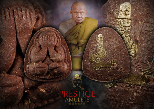 (Rare!)LP Tim Wat Phra Khao BE2547 Pidta Pumpui with Hand Yant