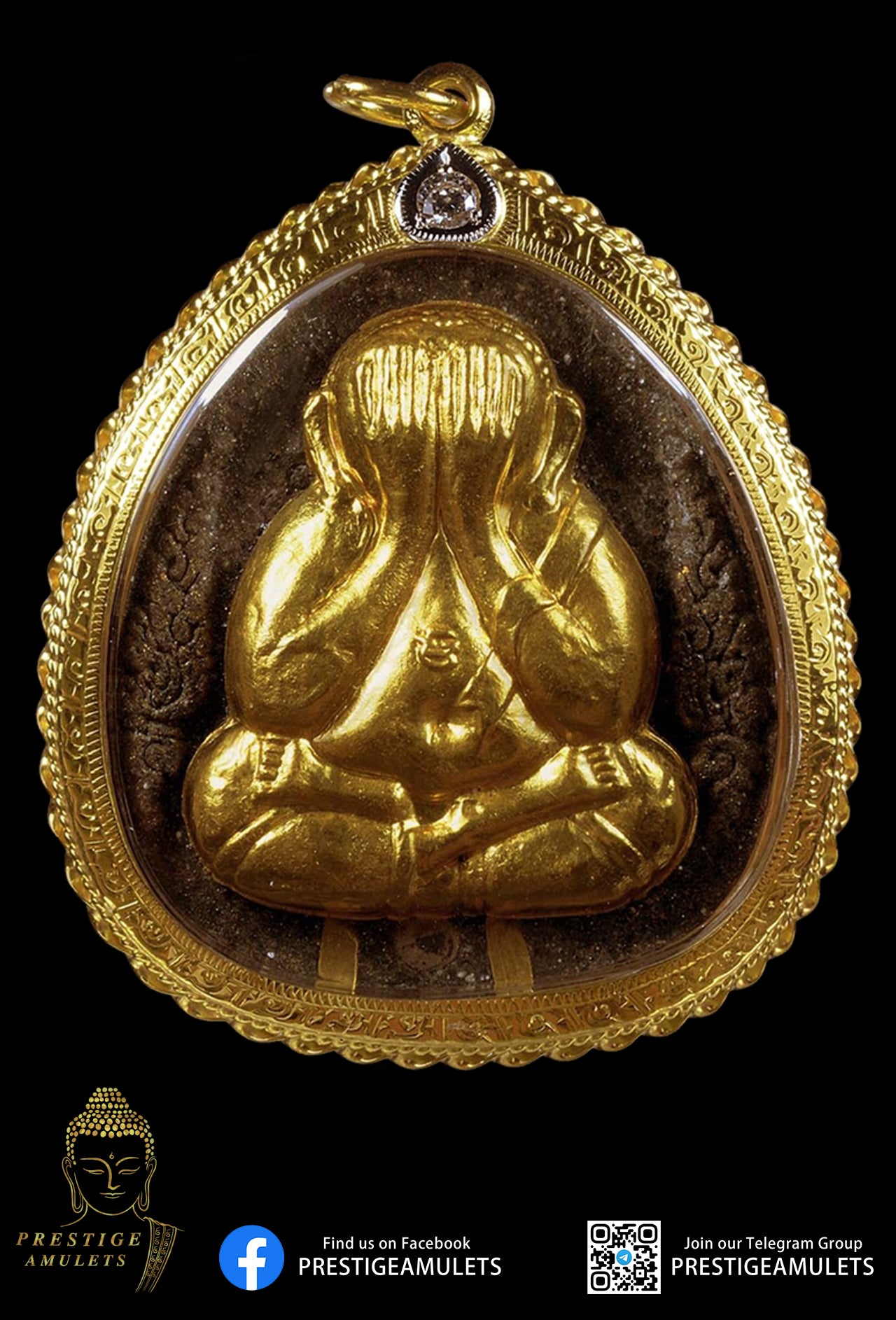 Luang Phor Koon Wat Ban Rai - Millionaire Pidta (Gold Mask) 百万必达